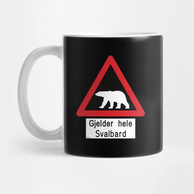 Svalbard Polar Bear Sign T Gjelder Norway by Weirdcore